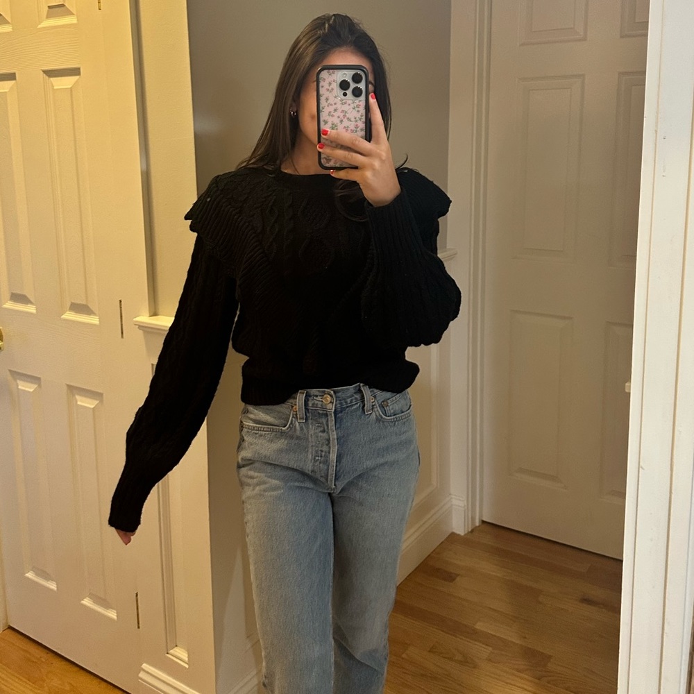 Black Knitted Sweater